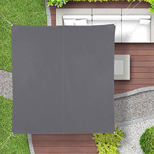 Relaxdays Shade Sail, Square, Water-Repellent, Protection with Tethers, Balcony Canopy, WXD, Grey Tenda a Vela, Quadrata, Impermeabile, Protezione dai Raggi UV, per Balcone, 5 x 5 m, Colore: Grigio