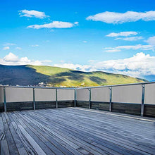 HRUI Giardino Protezione della Privacy Schermo 90x600cm con Occhielli, Fascette e funi Frangivista Ringhiera Impermeabile Anti-UV Traspirante per Campo Sportivo, Giardino, Balcone