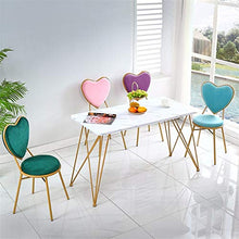 YXFW Dressing Sgabello Sala da Pranzo Lounge Chair con Metallo Leg Schienale Dressing Table Sgabello con Flanella Cuscino (Color : Silver)