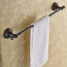 PYROJEWEL Bar Parete Rail Rail a Parete Rack Appendiabiti Un Nero Tutto Il Rame Singolo Rack 63 Centimetri mensola da Bagno