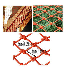 WaiMin Rete di Sicurezza for Bambini Rete for Decorazione Arancione Parete Sicurezza for Bambini Piscina Protezione Scale Rete di Protezione anticaduta Rete di Decorazione for Asilo
