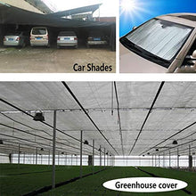 Rete parasole YXX Rivestimento in Sabbia for tettoie Vele Tenda da Sole in Lamina di Alluminio, Telo Spessore Riflettente al 75% con Occhielli, Telo in Rete for Tetto Auto Resistente ai Raggi UV