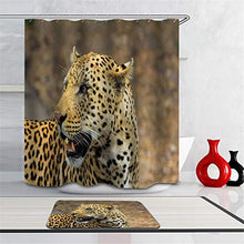 LIYAN Combinazione Bagno. Immagini Chiare E Colori Vivaci Rendono Il Tuo Bagno Pieno di Vita. Accessori da Bagno. Leopardo Feroce.
