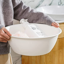 ZWMG Lavabo Rotondo Lavabo in plastica Opaco Bacino di Verdure Addensato può Essere utilizzato per Lavare i Vestiti, Adatto per la Famiglia (3.5L / 4.6L / 6.1L) (Color : White, Size : 28cm)
