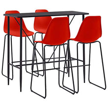 Set da Bar 5 pz in Plastica Rosso