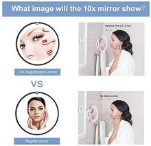 Specchio Specchi per Il Trucco LED Trucco retroilluminato retroilluminato 10x Lampato ad ingrandimento LED LED Vanity Beauty 360 Gradi Girevole
