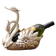 SHPEHP Cremagliera del Vino - Decorazione della cremagliera del Vino del Cigno, Mobile TV del Salone Mobile del Vino Decorazione della casa Regalo Artigianale Camera da Letto