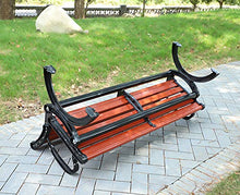 GUARD Panchina da Giardino All'aperto, Panchina 3 Posti Resistente alle Intemperie con/Senza Schienale, Struttura in Metallo E Acciaio E Sedile in WPC Anticorrosivo