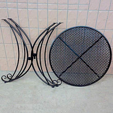 Prodotti Tavolo e Sedia da Giardino per terrazza per Esterni Set 3 Pezzi, Tavolo e Sedia per Il Tempo Libero in Ferro antiruggine Art, Tavolo Rotondo e Sedia con Schienale, per Villa/Balcone/Prato