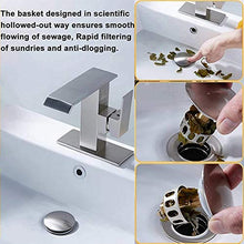 Amiispe Set di Scarico Pop-up per lavabo e lavabo, Filtro Vanity Universale, valvola per lavabo Bagno per Gli Ospiti, Impermeabile e Facile da installare