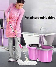 SSAYY Spray Mop Mop in Acciaio Inossidabile/Mop Rotante A Doppio Azionamento/Mop Rotante per Uso Domestico/Vassoio in Acciaio Inossidabile di Alta qualità