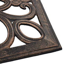 vidaXL Base per Ombrellone con Adattatore Regolabile Portatile Stabile Robusta Elegante Stand Supporto Sostengo Parasole Bronzo 12 kg 49 cm in Ghisa