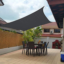 CHENG Tenda a Vela Quadrato 2x2.5m, Tenda Parasole Vela, Protezione Antivento, Impermeabile e Resistente, per Esterni, Cortile, Giardino - Grigio Scuro
