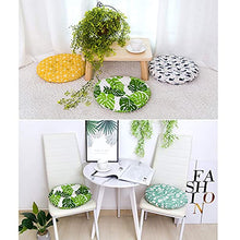 eewopjkj Cuscino per Sedile Rotondo Set di 4 Cuscini per Sedia Cuscino Edizione Bordo Sedile 40 x 40 cm Cuscino per Sedia da Giardino poggiapiedi da Giardino Balcone terrazza E