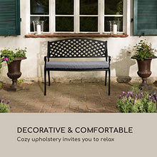 blumfeldt Pozzilli CU - Imbottitura Panca, Rivestimento: 100% Poliestere, Idrorepellente, ComfortExtra: Imbottitura in Schiuma Alta 4 cm, Accessori, Grigio