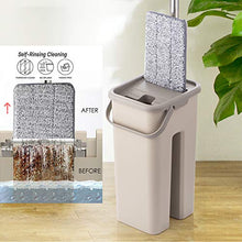 SSAYY Spray Mop Mop Piatto E Secchio Spremitura A Mano Wringing Pulizia del Pavimento Cuscinetti per Mop in Microfibra Utilizzo Umido O Asciutto su Piastrelle in Legno Laminato
