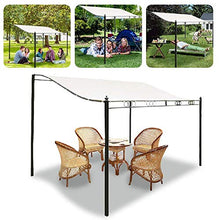 CLJ LWY Gazebo da Giardino Tettoia da Spiaggia Tettuccio Parasole Resistente all'Acqua Protezione UV Tenda da Sole per Esterni Beige 300D Telo di Ricambio per Tenda da Sole, Staffa Non Inclusa