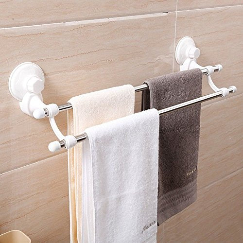 MBYW Portasciugamani Moderno Minimalista Portasciugamani Elegante per Il Bagno di Moda Portasciugamani da Bagno in Acciaio Inox Asta Porta-bastoni per punzonatura a Pelo Libero a palo Doppio