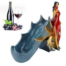 Summer Surprise Statuetta portabottiglie, statuette Statuette portabottiglie per vino Statuette portabottiglie per vino Portabottiglie per vino, per ufficio(BS023-2 Red Girl)