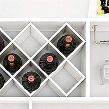Scaffale Legno Porta Vino Porta Bottiglie E Vetro Portabottiglie Per Vino- Portabottiglie Da Parete, Portabottiglie Da Vino, Per La Decorazione Della Cucina E Della Sala Da Pranzo-bianca