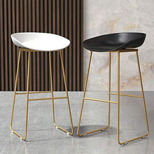 Ferro battuto Bar Stool contatore sedia di metallo industriale Bar Stool Sgabello Alto con il piede e il piede Area di servizio, Hip sedile in plastica, in grado di utilizzare bar ristorante interno e