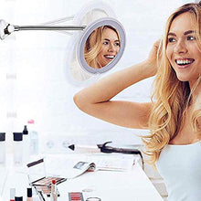 Specchio Ingranditore Da Trucco Con Luce LED, Lente D'Ingrandimento,Specchio Per Il Trucco - Specchio Per Il Trucco Ingrandente 10X Flessibile Per Il Bagno