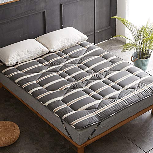 LJ Materasso Tatami Addensare Cotone Singolo Doppio Studente Dormitorio Camera da Letto Materassino da Letto Salotto Multifunzionale Tappetino da Yoga (Colore : C, Dimensioni : 90x200cm)