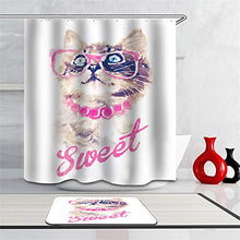 LIYAN Combinazione Bagno. Immagini Chiare E Colori Vivaci Rendono Il Tuo Bagno Pieno di Vita. Accessori da Bagno. Pittura. Gatto alla Moda.