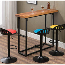 Set di 2 sgabelli da bar in pelle stile rustico con schienale, sedie girevoli morbide e regolabili (rosso/bronzo/viola/marrone/verde scuro/blu/verde militare) (colore: rosso)
