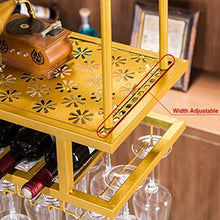 L.TSN Cremagliera del Vino dell'oro Locale Creativo Che appende la cremagliera del Bicchiere di Vino Rosso a Testa in Giù cremagliera del Vino della Barra della casa scaffale di stoccaggio Alto (c