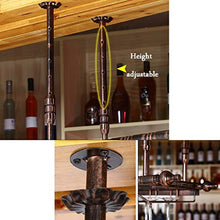 WAN Portabottiglie da Parete in Metallo battuto in Ferro battuto Portabottiglie da Vino in Ferro battuto Portabicchieri da appoggio Decorazione Calice a cremagliera per ristoranti, Bar Altezza r