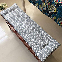 JHuanic - Cuscino per panca da esterno, morbido, per sedia lunga da giardino, per viaggi, altalena, sedia lunga a 2 o 3 posti (stile 1,150 x 50 cm)