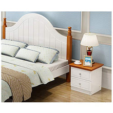 Comodino in Legno massello Mediterraneo Europeo Armadio di stoccaggio Moderno e Minimalista cassetto Armadio Cuscinetto 30 kg-46x40x45 cm FANJIANI
