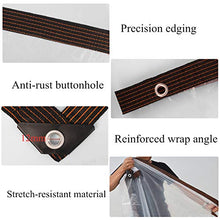 Telo in Plastica Spesso 0.16mm Antipioggia Tenda da Balcone Finestre,Telone Impermeabile Trasparente Copertura per Serra e Parabrezza,Panno di Pioggia Con Occhielli,Personalizzare (6x6m/19.7x19.7ft)