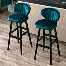 XINGLEI Sgabelli da Bar, Sgabello da Bar ad Altezza Fissa, Sedia Imbottita con Schienale Medio per Una Seduta ergonomica Alta, sedie con Base in Metallo Resistente per bancone Bar