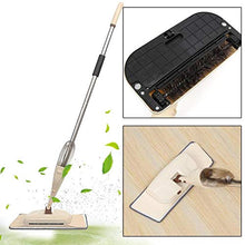 SSAYY Spray Mop Mop per Pavimenti con Design A Spruzzo d'Acqua con Rotazione A 360 Gradi con 2 Cuscinetti in Fibra per La Pulizia del Pavimento di Piastrelle per La Casa
