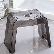 Niduo Bear Sgabello da Bagno per la casa Sgabello da Bagno per Anziani, Antiscivolo Panco Piccolo Stackabkle Soggiorno Scarpa Sgabello Che Cambia Sgabello Spessore PCTG,Grigio