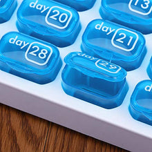 TOPBATHY - Portapillole con Coperchio di Un Mese, Dispenser per Pillole, 31 Giorni, per Uso Quotidiano