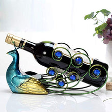 LHQ-HQ Wine Rack bottiglia di vino della cremagliera creativa del vino del metallo della cremagliera del pavone bottiglia di personalità della cremagliera del vino della casa della decorazione di moda