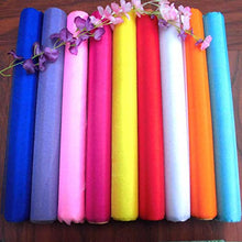LPxdywlk 6,5 M Tulle Rotolo di Garza Festa di Nozze Fai da Te Sedia Arco Tenda Tavolo Decorazione Negozio Oggetti di Scena Decorazione Bianca