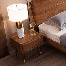 Comodino Comodino con cassetti in Legno Tavolino Comodino Tavolo Cassetone Camera Comodino Legno Comodino Mobili Indoor (Color : Walnut, Size : 48x40x45CM)