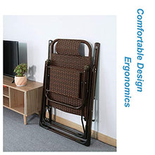 JFFFFWI Sedia Pieghevole Zero Gravity Sedia da Giardino reclinabile in Rattan, Sedia reclinabile con Blocco Zero Gravity Soggiorno Giardino Prato, Sedia a Sdraio da Esterno Oversize Pieghevole, Marr
