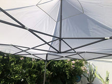 FT TENORE Gazebo RICHIUDIBILE 3X3 M Pieghevole A Fisarmonica Mercato TENDONE con Sacca (Bianco)