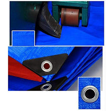 MTYLX Outdoor Multifunzionale Tela Cerata, Tenda All-Purpose Heavy Duty Blue Orange -0.35Mm 180G / M2,B,Mt 4X5