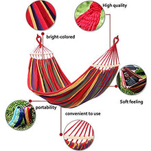You's Auto Amaca in Cotone da Esterno per Giardino Singolo Amaca da Giardino 240 x 80 cm Fino a 200KG con Corda 2 x 2m per Viaggio Camera e Giardino (con Supporto)