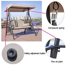 SWEET Panchina per Esterni, Amaca da Giardino, sedie da Giardino, sedute per Esterni Panchina per Esterni Resistente con Copertura in Metallo, Struttura in Metallo, per Esterno, terrazza