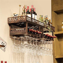 Classico Decorazione della Parete Applicazione Parete Wine Rack Metallo, Vetro Europeo Iron & Wine Rack Hanging & mensola del Supporto for la Cucina/Bar/Ristorante Calici Rack (Dimensioni: 100 30