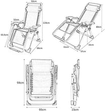 Attrezzatura domestica Lettino prendisole leggero Sedie da giardino pieghevoli Set di 2 sdraio pieghevoli reclinabili Sedia da giardino reclinabile Zero Gravity Office Lounge Balcone Home Leisure S