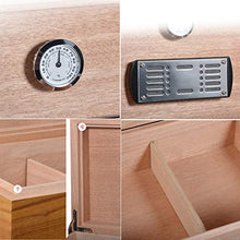 YUMO Cigar Humidor con Digital igrometro e umidificatore,D