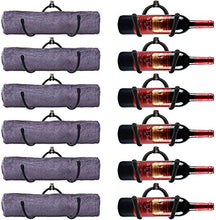 Portasalviette da parete per vino/asciugamano, da parete, regolabile, in metallo, per bottiglie di vino e vetro, decorazione per la casa e la cucina, scaffale per riporre oggetti | ripiani a parete